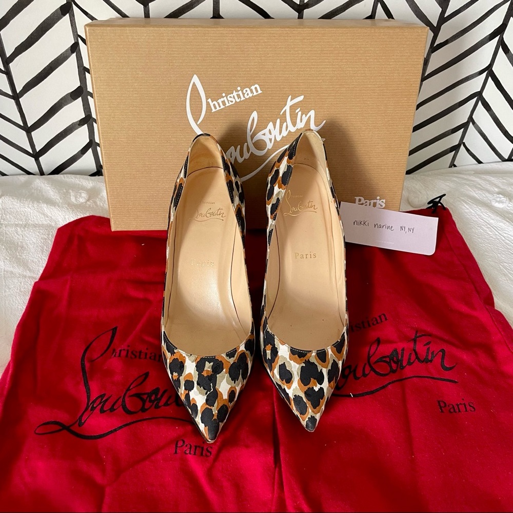 Christian Louboutin Piou Piou 85 size 37 Leopard